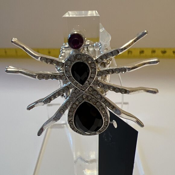 Spider - Tiger Eye & Citrine 925 Sterling Silver Ring Jewelry s.8 BR89308 - Picture 5 of 9